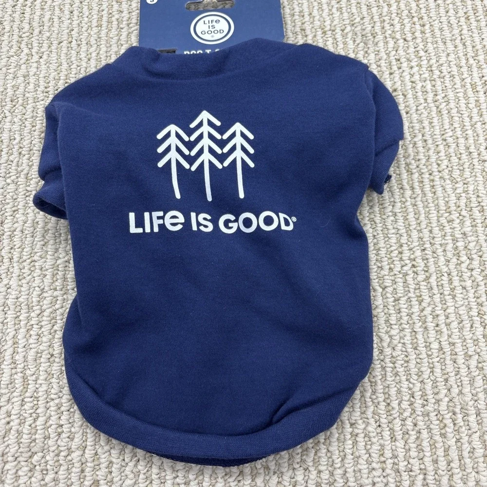 Life Is Good Dog Shirt Size Small 5-7 Lbs. Keep Your Puppy Warm NWT